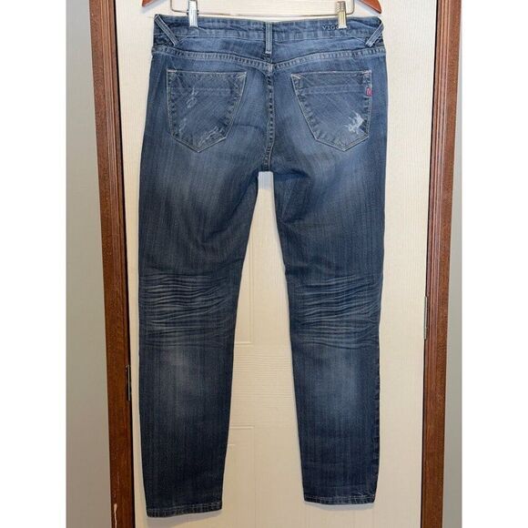 Vigoss The Boyfriend Mid-Rise Rolled Up Skinny Jeans Size 9 - Picture 2 of 13